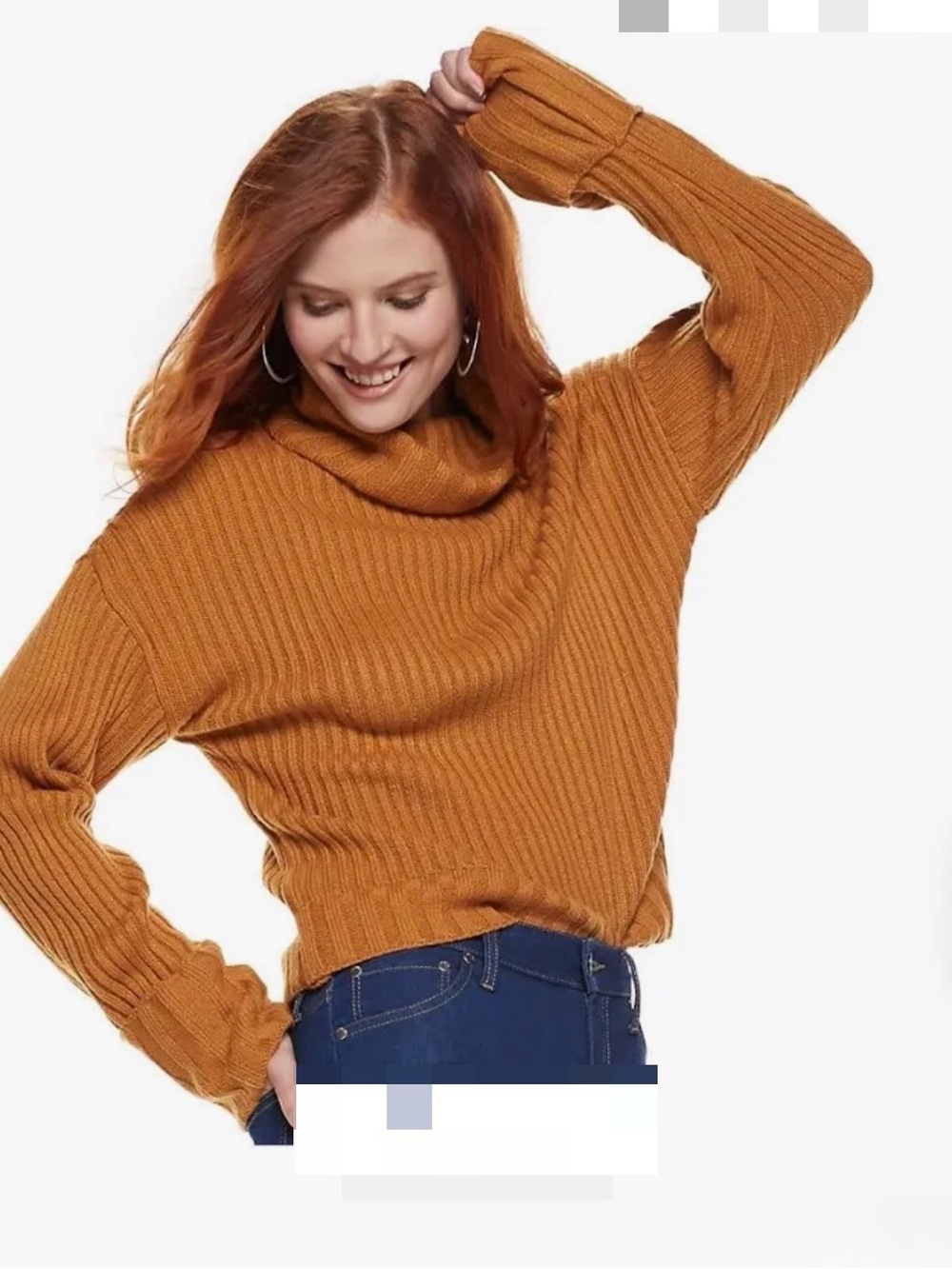 Nine West Cozy Ribbed Turtleneck Sweater